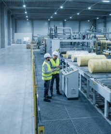 OEM insulation manufacturing production line with automated machinery