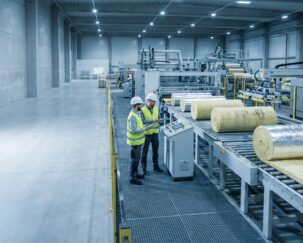 OEM insulation manufacturing production line with automated machinery