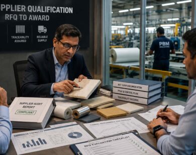OEM team reviewing insulation supplier qualification and audit documentation
