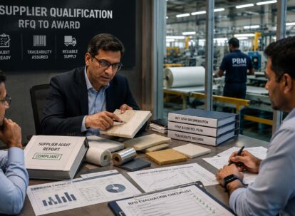 OEM team reviewing insulation supplier qualification and audit documentation