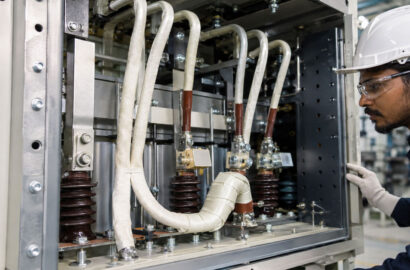 Fiberglass sleeves and tapes protecting electrical equipment conductors and terminations