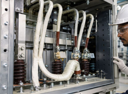 Fiberglass sleeves and tapes protecting electrical equipment conductors and terminations