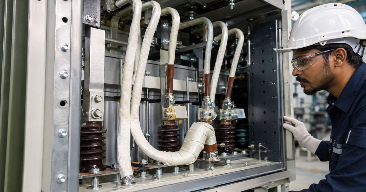 Fiberglass sleeves and tapes protecting electrical equipment conductors and terminations