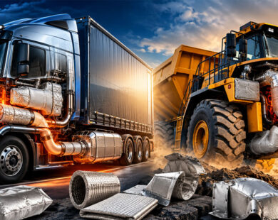 Heavy-duty insulation components protecting commercial trucks and off-highway construction equipment.