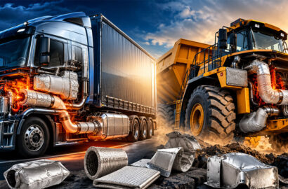 Heavy-duty insulation components protecting commercial trucks and off-highway construction equipment.
